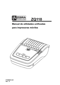 Manual de utilidades unificadas para impresoras móviles