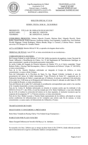 Boletin Oficial N°10 - Liga reconquistense