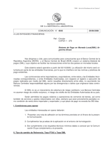 "a" 4848. 26/09/2008. - del Banco Central de la República Argentina