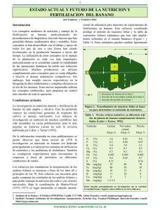 Estado actual y futuro de la nutrición y fertilización del banano (PDF