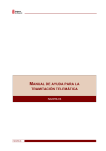 manual de ayuda para la tramitación telemática - Gobierno