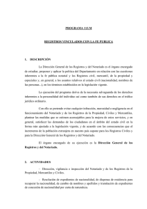 PROGRAMA 113.M REGISTROS VINCULADOS CON LA FE