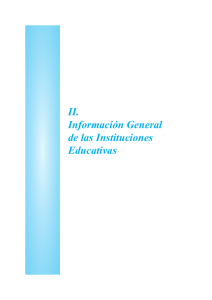 Información General de las Instituciones Educativas