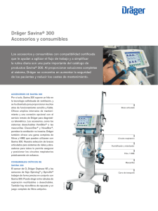 Dräger Savina® 300 Accesorios y consumibles