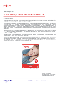 Nuevo catálogo Fujitsu Aire Acondicionado 2014