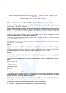 Tratado de extradición entre España y Guatemala