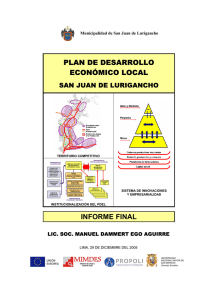 Plan de Desarrollo Economico Local 2006 - 2015