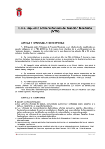 E.3.5. Impuesto sobre Vehículos de Tracción Mecánica (IVTM)