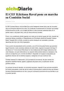 El CEF Il.licitana Raval pone en marcha su Comisión