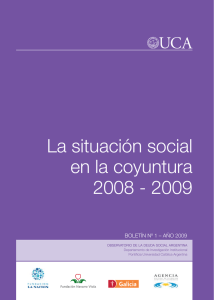 La situación social en la coyuntura 2008 - 2009