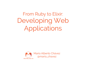 From Ruby to Elixir Web Applications
