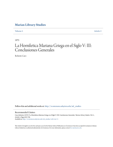 La Homiletica Mariana Griega en el Siglo V: III