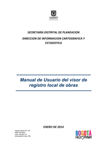 Manual de Usuario - Secretaría Distrital de Planeación