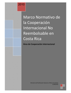 Marco Normativo de la Cooperación Internacional No