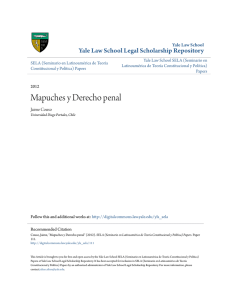 Mapuches y Derecho penal - Yale Law School Legal Scholarship