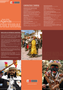 Agenda Cultural - Enero 2016