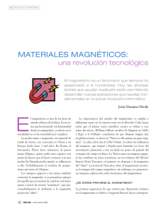 Materiales magnéticos - Revista Ciencia