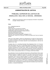 TRIBUNAL SUPERIOR DE JUSTICIA DE ANDALUCÍA. SALA DE LO