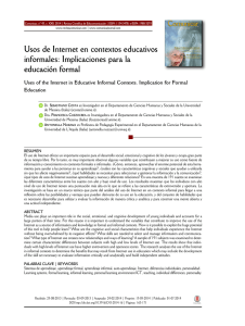 Usos de Internet en contextos educativos informales - E