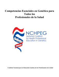 Competencias Esenciales en Genética para Todos los