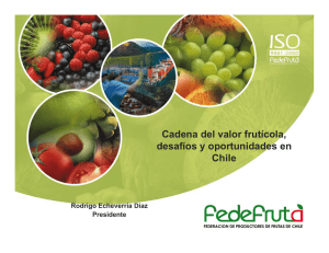 Cadena del valor frutícola, fí desafíos y oportunidades en Chile