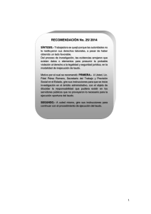 RECOMENDACIÓN No. 25/ 2014 - Comisión Estatal de los