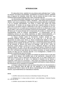 Documentos navarros en lengua occitana. IN: Documentos navarros