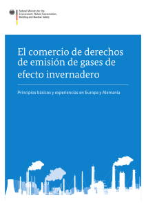 El comercio de derechos de emisión de gases de efecto invernadero