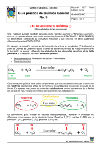 Guía práctica de Química General No. 9