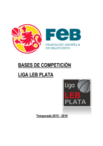 Bases de Competición LIGA LEB PLATA 15/16