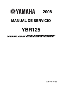 Manual de Servicio de la YBR 125 ED SP Clasic