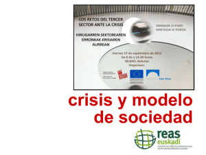 Ponencia Carlos Askunce (REAS): crisis y modelo de sociedad