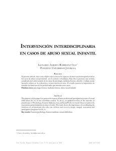 Intervención Interdisciplinaria. - Pontificia Universidad Javeriana