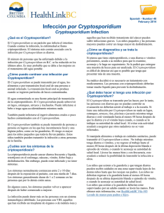Cryptosporidium Infection - HealthLinkBC File #48