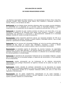 Declaración de Cancún de Países Megadiversos