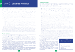 La Artritis Psoriásica - Liga Reumatologica Española (LIRE)