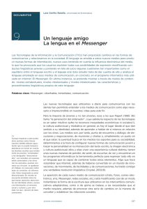 9 Un lenguaje amigo La lengua en el Messenger
