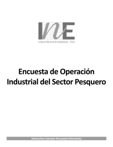 Encuesta de Operación Industrial del Sector Pesquero