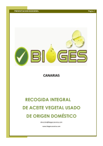 Presentacion biodiesel BIOGES