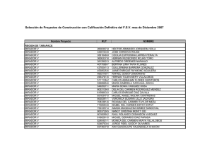 Selección de Proyectos de Construcción con Calificación