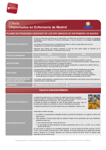 Oferta Diplomados en Enfermería de Madrid