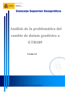 Análisis de la problemática del cambio a ETRS89