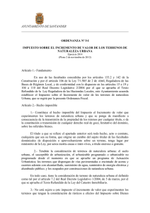 Texto de la Ordenanza - Ayuntamiento de Santander