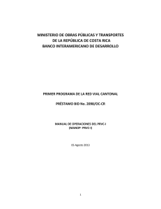 Tercera versión oficial del Manual de Operaciones del PRVC