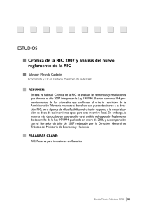 Crónica de la RIC 2007 y análisis del nuevo reglamento de la RIC