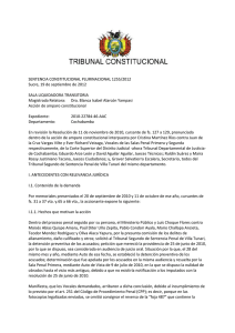 SENTENCIA CONSTITUCIONAL PLURINACIONAL 1255/2012