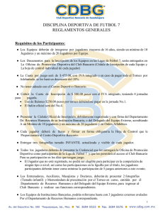Reglamento - Club Deportivo Bancario