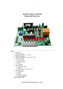 SISTEMA BOLT 18F2550 Manual del Hardware
