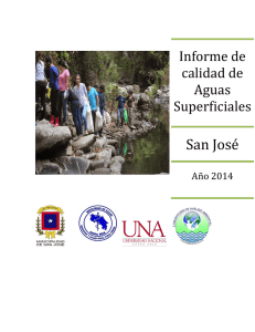 Informe de calidad de aguas superficiales 2014