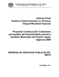 Informe Final Proyecto Construcción Colectores principales del